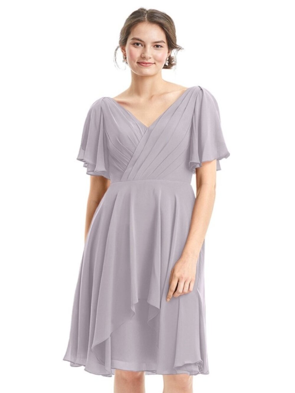 Azazie Ayana Bridesmaid Fit n Flare Midi Dress
